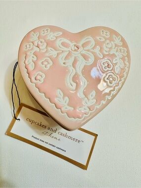 Coquette Pink Heart Trinket Dish